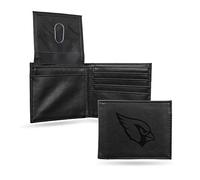 Rico Industries NFL Laser Engraved Billfold Wallet, Arizona Cardinals - Black, Laser Engraved, Unisex Adult, Cardinals Fans