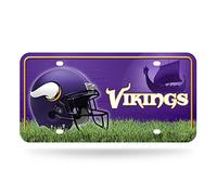 Rico Industries NFL Minnesota Vikings Metal License Plate Tag, 6 x 11.5-inches