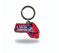 Rico Industries NFL New England Patriots Champ State Shape Keychain