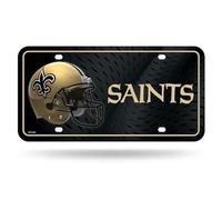 Rico Industries NFL New Orleans Saints Metal License Plate Tag