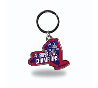Rico Industries NFL New York Giants Champ State Shape Keychain