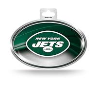 Rico Industries NFL New York Jets Metallic Team Logo Sticker