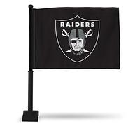 Rico Industries NFL Oakland Raiders Car Flag, Black Pole