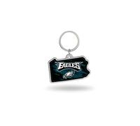 Rico Industries NFL Philadelphia Eagles State Shape Keychain, 2 x 3-inches