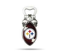 Rico Industries NFL Pittsburgh Steelers Football Bottle Opener Magnet