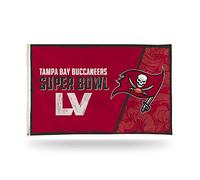 Rico Industries NFL Tampa Bay Buccaneers NFC 2020 Champions 3-Foot by 5-Foot Single Sided Banner Flag with Grommets | House Flag | Banner Flag for Outside