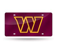 Rico Industries NFL Washington Commanders 12" x 6" Laser Cut Tag For Car/Truck/SUV - Automobile Décor