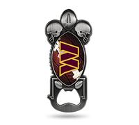 Rico Industries NFL Washington Commanders Bottle Opener Magnet Magnetic Bottle Opener, Stainless Steel, Strong Magnet to Display on Fridge