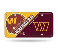 Rico Industries NFL Washington Commanders Split Metal Auto Tag 8.5" x 11" - Great for Truck/Car/SUV