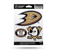 Rico Industries NHL Hockey Anaheim Ducks Triple Sticker Sheet