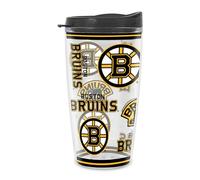 Rico Industries NHL Hockey Boston Bruins Mayhem Double Wall 16oz Tritan Tumbler
