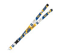 Rico Industries NHL Hockey Buffalo Sabres Standard Wrist Lanyard Key Chain, Cute Wristlet Strap Keychain Holder for Women Men Car Keys ID Badges Card Wallet Phone Camera