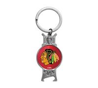 Rico Industries NHL Hockey Chicago Blackhawks Sculpted Bottle Opener Keychain -Great Gift Item