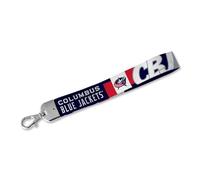Rico Industries NHL Hockey Columbus Blue Jackets Standard Wrist Lanyard Key Chain, Cute Wristlet Strap Keychain Holder for Women Men Car Keys ID Badges Card Wallet Phone Camera