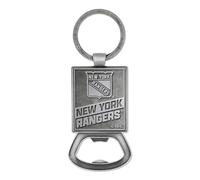 Rico Industries NHL Hockey New York Rangers Pewter Style Bottle Opener Keychain