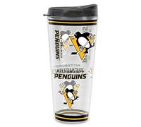 Rico Industries NHL Hockey Pittsburgh Penguins Mayhem 22 oz Double Walled Insulated Tritan Classic Tumbler Cup Keeps Drinks Cold & Hot, USA Made