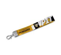Rico Industries NHL Hockey Pittsburgh Penguins Standard Wrist Lanyard Key Chain, Cute Wristlet Strap Keychain Holder for Women Men Car Keys ID Badges Card Wallet Phone Camera