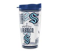 Rico Industries NHL Hockey Seattle Kraken Mayhem Double Wall 16oz Tritan Tumbler