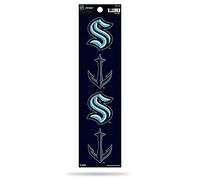 Rico Industries NHL Hockey Seattle Kraken Quad Decal 3" x 12" Quad Decal - (4) Decals