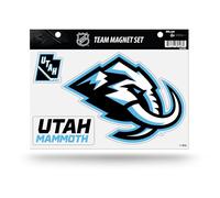 Rico Industries NHL Hockey Utah Mammoth Standard Team Magnet Set 8.5" x 11" - Home Décor - Regrigerator, Office, Kitchen
