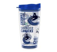 Rico Industries NHL Hockey Vancouver Canucks Mayhem Double Wall 16oz Tritan Tumbler