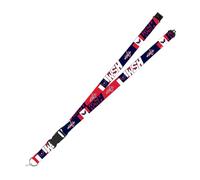 Rico Industries NHL Hockey Washington Capitals Standard Wrist Lanyard Key Chain, Cute Wristlet Strap Keychain Holder for Women Men Car Keys ID Badges Card Wallet Phone Camera