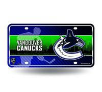 Rico Industries NHL Metal License Plate Tag, Vancouver Canucks