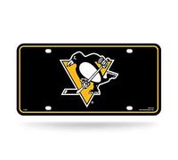 Rico Industries NHL Pittsburgh Penguins Metal License Plate Tag