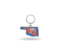 Rico Industries Unisex Adult Shape Keychain NBA Golden Warriors State Keyring