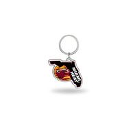 Rico Industries Unisex Adult Shape Keychain NBA Golden Warriors State Keyring