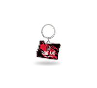 Rico Industries Unisex Adult Shape Keychain NBA Golden Warriors State Keyring