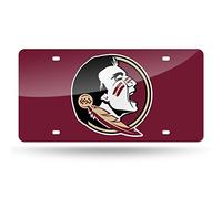 Rico Industries unisex Inlaid Metal License Plate Florida State Laser Tag Red, Red, 6 x 12- US