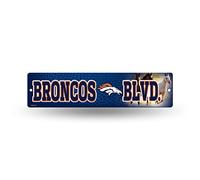 Rico NFL Denver Broncos High-Res Plastic Street Sign