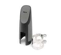 Rico Nickel Bass Clarinet Ligature & Cap, Four-point System, Two-screw Design