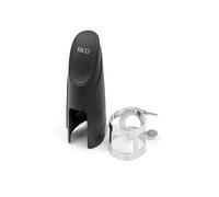 Rico Nickel Plated Ligature and Cap for Tenor Sax with Hard Rubber Mouthpieces