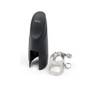 Rico Nickel Plated Ligature and Cap for Tenor Sax with Metal Link Mouthpieces