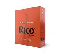D'Addario Alto Sax Reeds Rico - Strength 3.0 - For Beginners, Students & Educators - 10-Pack