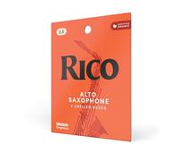 Rico Saxophone Reeds - Reeds for Alto Saxophone - Thinner Vamp Cut for Ease of Play, Traditional Blank for Clear Sound, Unfiled for Powerful Tone - Alto Sax Reeds 3.5 Strength, 3-Pack