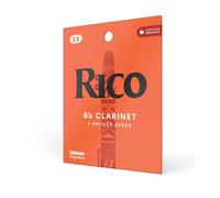 D'Addario Woodwinds - Rico Bb Clarinet Reeds - Reeds for Clarinet - Thinner Vamp Cut & Unfiled for Ease of Play, Traditional Blank for Clear Sound - Clarinet Reeds 2.5 Strength, 3-Pack