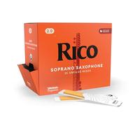 Rico Organic Soprano Saxophone Reeds, Strength 2.0, Pack of 25