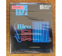 Rico Select Jazz Unfiled Reeds for Alto Saxophone, Box of 10, Various Strengths