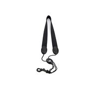 Rico SLA13 Saxophone Neck Strap - For Baritone Saxophone & Tenor Saxophone - Sax Neck Strap - Snap Hook, Solid Black, Snap Hook