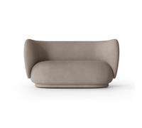 Rico Sofa 2 Seater Brushed Warm Gray