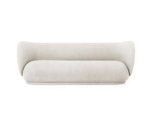 Rico Sofa Brushed 3-seater Ferm Living White - 5704723030843