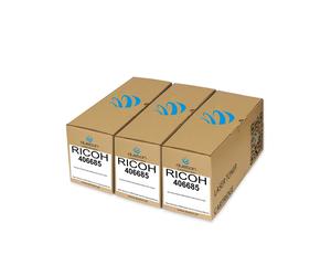 Ricoh 3x Toner 406685 compatible with SP5200HA SP5200S SP5200DN SP5210SR