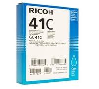 Ricoh 405762 Original Ricoh High Yield GC 41C Gel Print Cyan Ink Cartridge, 2.2K Page Yield
