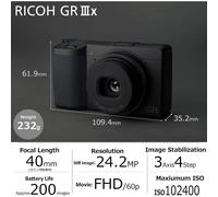 Ricoh GR III X Compact Digital Camera Black