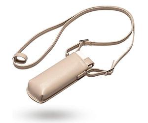 Ricoh Theta Soft Case with Strap TS-3: This case Allows The Camera to be stored with Theta Stick TM-2/TM-3 or Strap Attachment Still Attached, Enabling Users to Quickly Pull Out and use The, Beige