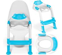 Ricokids 729200 bear toilet seat cover with ladder, blue