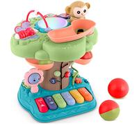 RICOKIDS Learning Toy Tree with Melody Numbers Animals and Piano Activity New Skills Vibrant Warm Colours Patience Learning Unisex Boy Girl Safe 24 cm x 28.5 cm